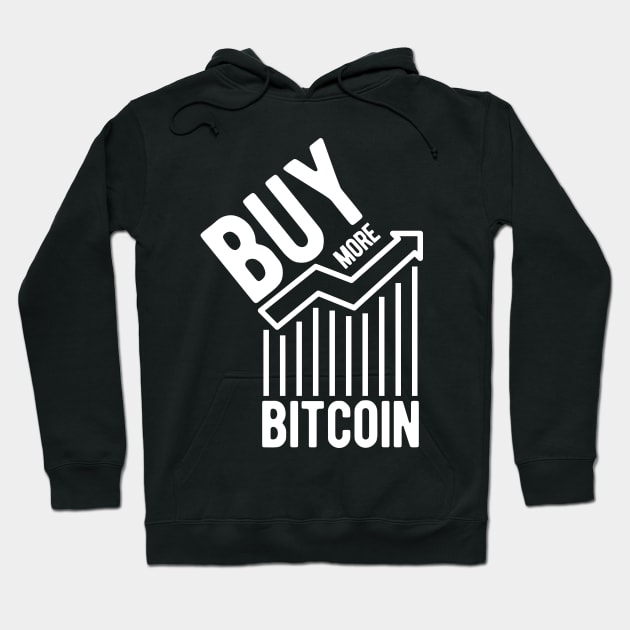 Buy More Bitcoin - Cryptocurrency Investor Hoodie by blueduckstuff